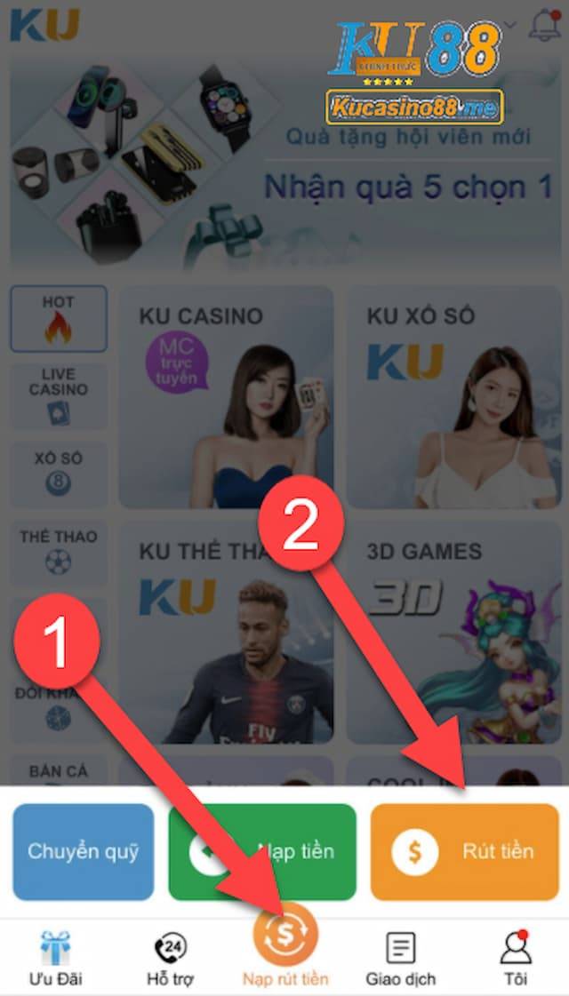 Quên mật khẩu Ku Casino